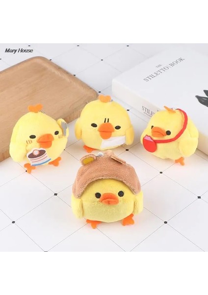 A5 1 Adet Güzel Küçük 7-8 cm Tavuk Peluş Hediye Doldurulmuş Oyuncak Anahtarlık Kolye Oyuncak Buket Peluş (Yurt Dışından) modelleri