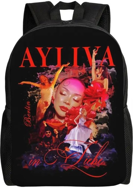 Özel A-Ayliva Serin Şarkıcı Dizüstü Dizüstü Backpack Kadın Erkek Kolej Okulu Öğrenci Rapçi Pop Müzik Çantası Için Günlük Kitap Çantası Renk: 4/boyut: Sırt Çantası (Yurt Dışından)