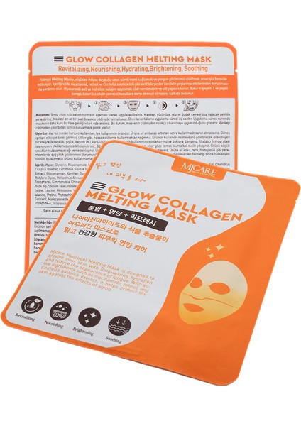 Glow Collagen Melting Mask - Hydrojel Şeffaflaşan Eriyen Maske