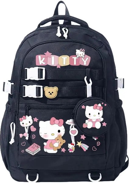 Hello Kitty Sırt Çantası Kadınlar Genç Kız Çocuk Çocuk Okulu Kitap Çantaları Tatlı Yumuşak Seyahat Sırt Çantası Mochila Escolarcolor: Resim Renk (Yurt Dışından)