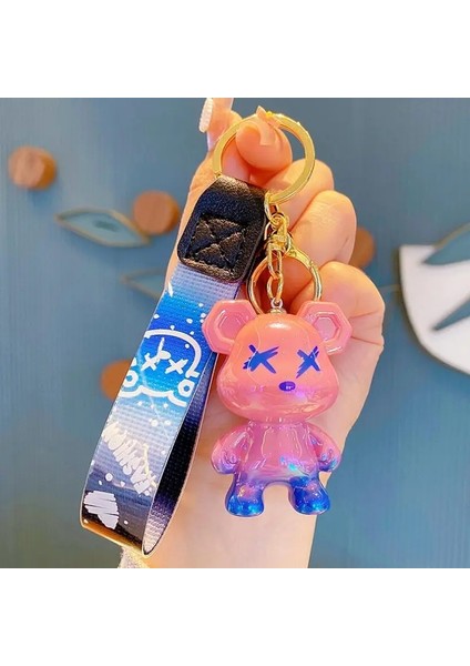 Kayışlı Sevimli Ayı Anahtarlık En Iyi Araba Anahtarı Anahtarlık Hayvan Çantası Sırt Çantası Anahtar Zinciri Cazibe Kolye Aksesuar Hediyesi Arkadaş Rengi Için: Gül Mavisi (Yurt Dışından)