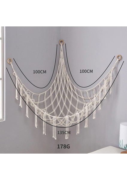 Oyuncak Hamaklar Duvar Köşesi Asma Depolama Net Organizatör Dokuma Çocuk Doldurulmuş Mesh Hammock Bebek Hayvan Halat Hamak Bag Pamuk Renk: Oyuncak Hamak D (Yurt Dışından)