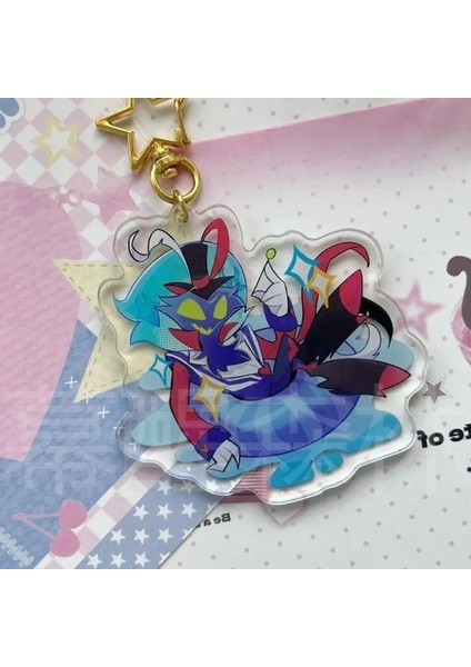 Karikatür Süper Kötü Karakter Patron Akrilik Anahtarlık Sırt Çantası Dekorasyon Hediye Koleksiyonu Renk: Yaz Teması A/boyut: 6.5cm (Yurt Dışından)