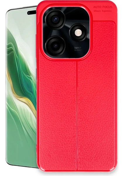 Tecno Spark Go 2024 Kılıf Auto Focus Kapak - Kırmızı Svlrs