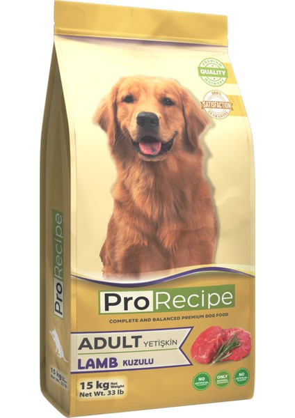 Pro Recipe Kuzu Etli Yetişkin Köpek Maması 15 kg