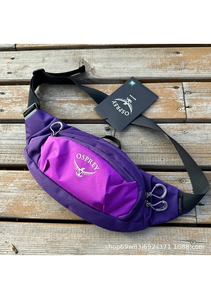 Osprey Ultra Hafif Taşınabilir Bel Çantası, Erkek ve Kadın Açık Hava Sporları Çalışan Çok Fonksiyonlu Çanta Renk: Mavi (Yurt Dışından)
