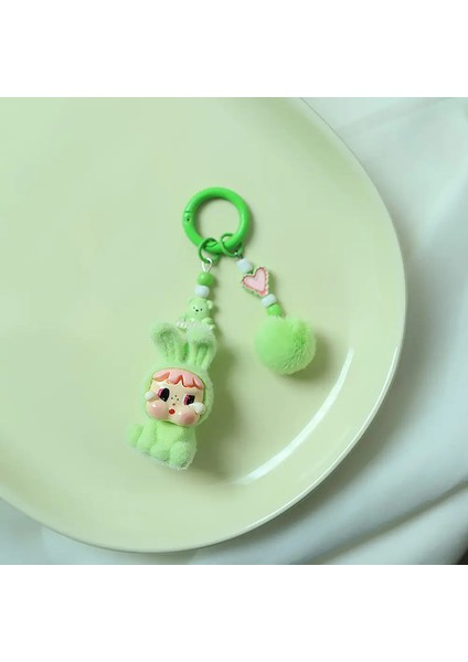 Yeni Çizgi Film Crybaby Keychain Sevimli Flocked Flocked Fabric Bebek Çanta Tahalet Aksesuarları Araba Anahtar Zinciri Moda Hediyesi A37COLOR: A37-1 (Yurt Dışından)