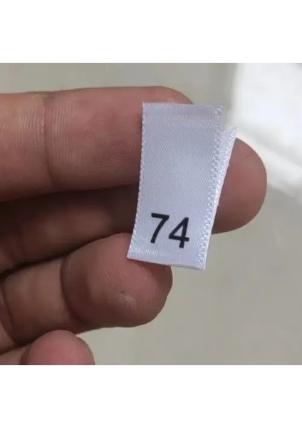 50PCS Saten Baskı Boyutu Etiketi Çocuklar Için Sayı 56 62 68 74 80 86 92 98 104 110 116 122 128 134 140 146 Giysi Boyutlandırma Etiketleri Renk: Sayı 74 (Yurt Dışından)
