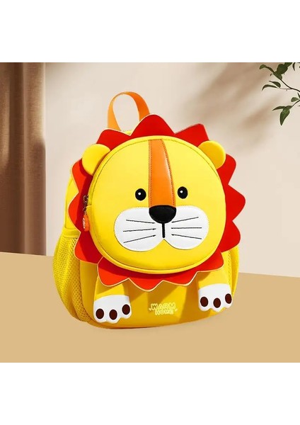 Anaokulu Schoolbag Erkek ve Kız Okul Çantası Karikatür Backpack Anti-Lost Küçük Sırt Çantası Çocuk Çantası Mochila Escolar Renk: Sunlion-S (Yurt Dışından)