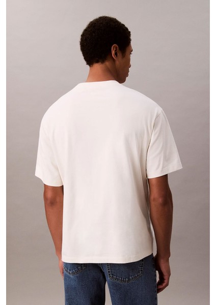 Erkek Ss Center Chain Stitch 116 T-Shirt - Beyaz indirimleri