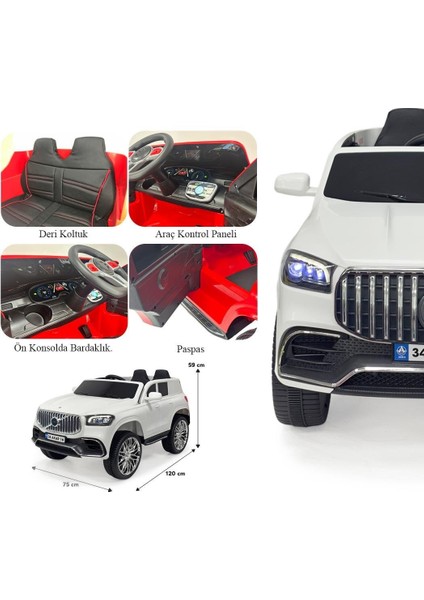 Ayıcı Oyuncak Akülü Uzaktan Kumandalı Araba Voyage Gt 4x2 Deri Koltuklu