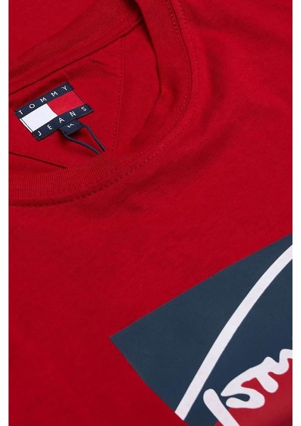 Erkek Signature Logo T-Shirt - Kırmızı modelleri