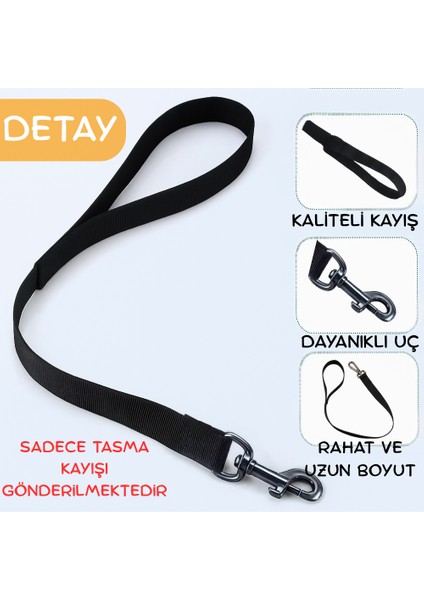 Dayanıklı Köpek Gezdirme Kayışı Metal Tokalı Bütün Tasmalara Uyumlu Evcil Hayvan Tasması Siyah fiyatları