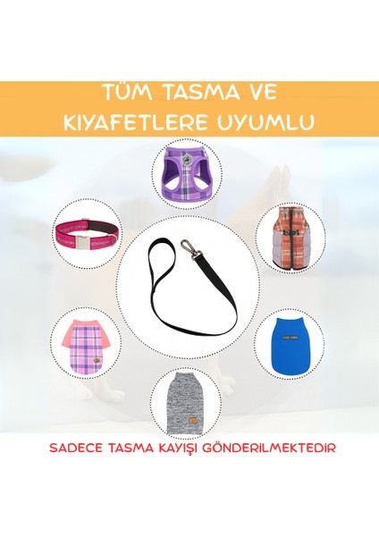 Dayanıklı Köpek Gezdirme Kayışı Metal Tokalı Bütün Tasmalara Uyumlu Evcil Hayvan Tasması Siyah fırsatları