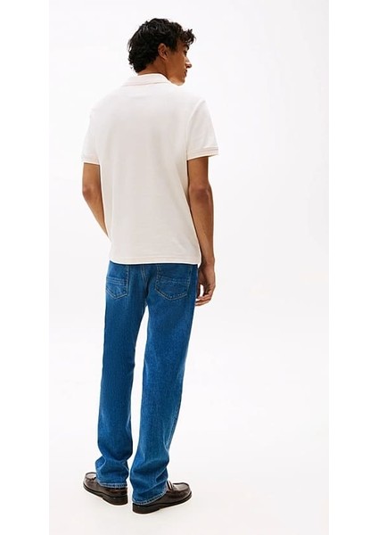 Erkek Regular Fit Polo Yaka T-Shirt - Krem modelleri