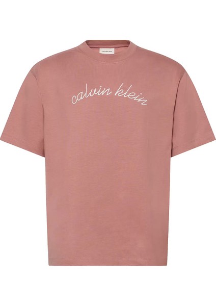 Erkek Ss Center Chain Stitch 16S Rlxd T-Shirt – Rose