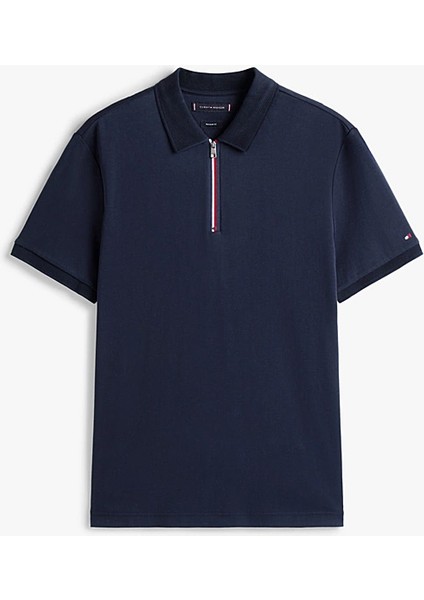 Erkek Interlock Zip Polo - Lacivert indirimleri