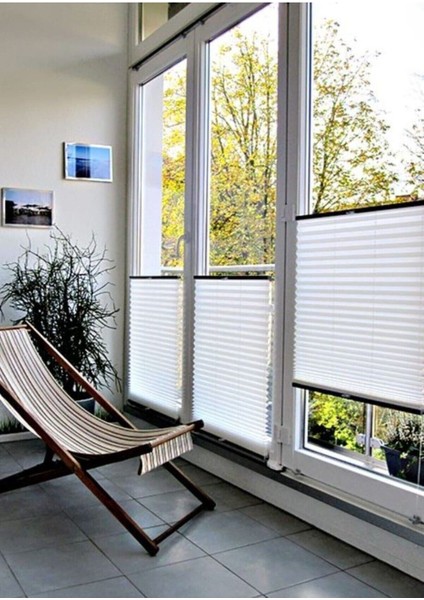Katlanabilir Cam Balkon Plise Perde