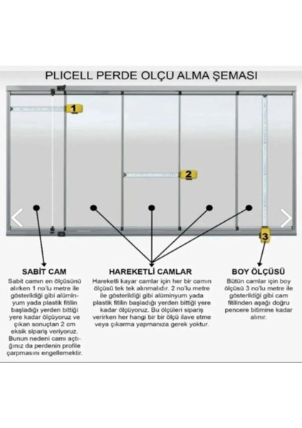 Katlanabilir Cam Balkon Plise Perde