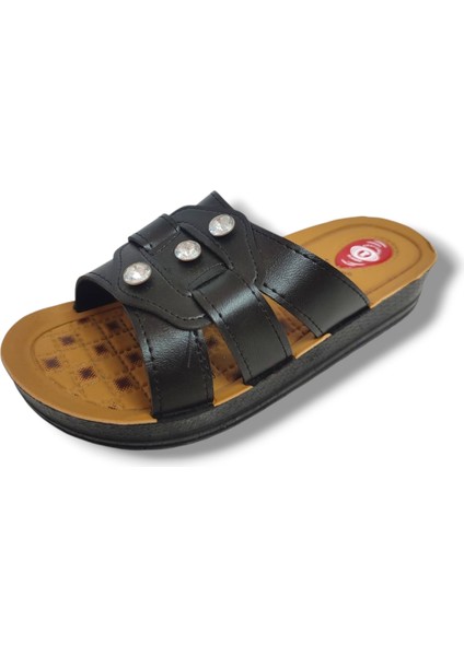 597-25 Anatomik Taşlı Kadın Terlik