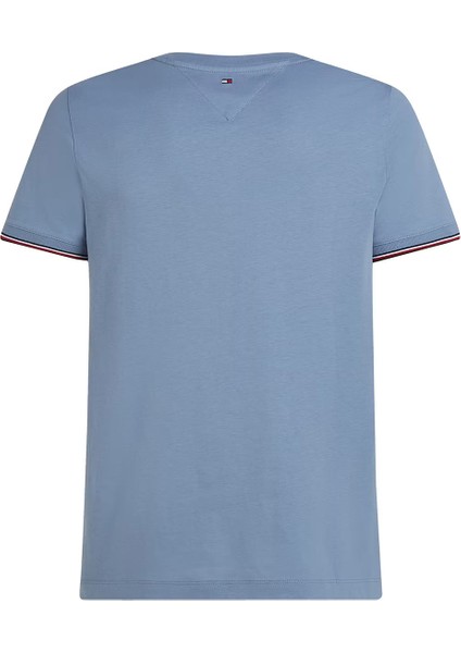 Erkek Tommy Logo Tipped T-Shirt - Açık Mavi fiyatları