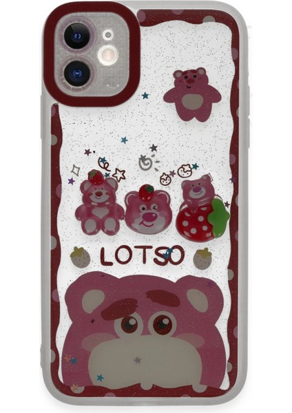 Iphone 11 Kılıf Sweet Desenli Silikon Kapak - Pembe Svlrs