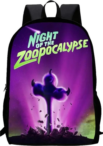 3pc-Set Zoopocalyps Ilköğretim ve Ortaokul Öğrencileri Okul Çantası Kızlar Karikatür Mochila Öğle Yemeği Çantası Renk: Okul Çantası (Yurt Dışından)