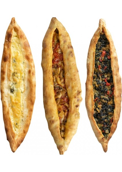 Vejeteryan Karışık Çeşit Kayık Pide 3x110gr