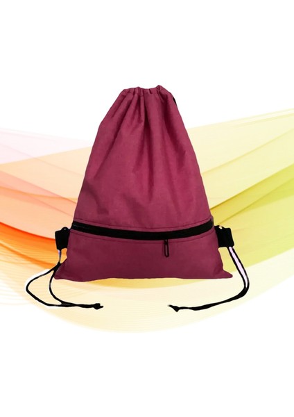 Hafif Basit Drawstring Sırt Çantası - Günlük Kullanım ve Seyahat Rengi Için Mükemmel: Pembe (Yurt Dışından)