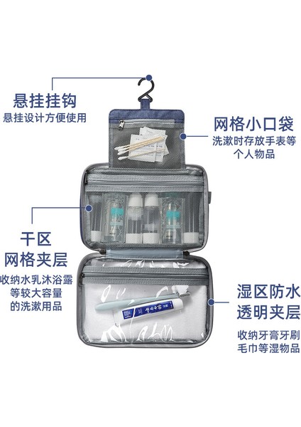 Güç Fabrikası Seyahat Suya Dalı Yıkanabilir Taşınabilir Gri Çanta (Yurt Dışından) indirimleri