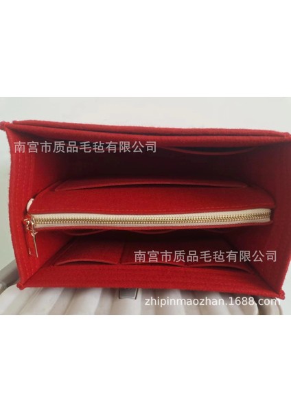 Çoklu Fonksiyonlu Büyük Kapasiteli Bej Keçe Makyaj Çantası (Yurt Dışından) modelleri