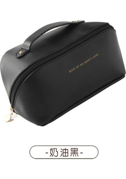Kadınlar Kozmetik Çantası 2022 Yeni Büyük Kapasiteli Siyah (Yurt Dışından)