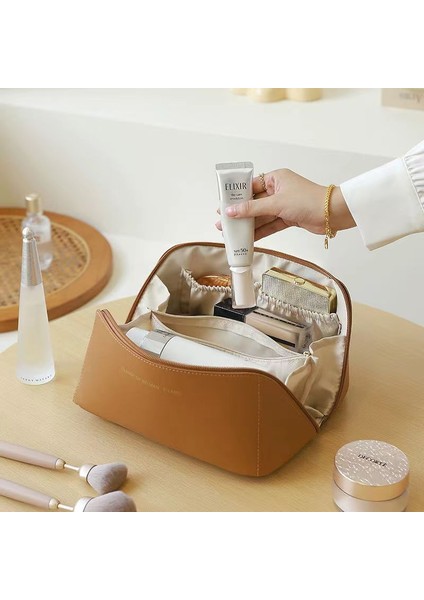 Kadınlar Kozmetik Çantası 2022 Yeni Büyük Kapasiteli Siyah (Yurt Dışından) fırsatları