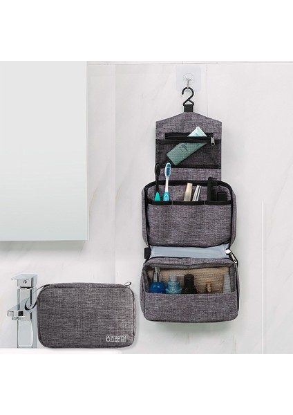 Katyonik Su Geçirmez Tuvalet Çantası Gri (Yurt Dışından) fiyatları