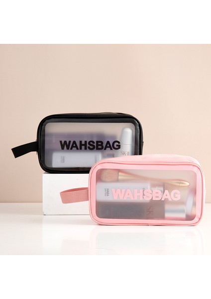 Suya Dalı Kozmetik Çantası Pembe Büyük Kapasiteli (Yurt Dışından) fırsatları