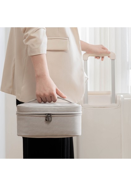 Midu Kozmetik Çantası Toplu Alım Büyük Kapasiteli Gri 22.5*15*12CM (Yurt Dışından) indirimleri