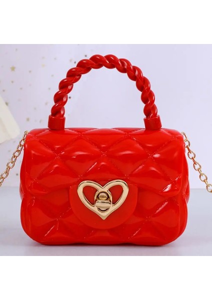 Yeni Kalp Deseni Mini Omuz Çantaları Pu Küçük Satchel Kadın Kız Para Cüzdanları Çanta Dalı Çantalar Sokak Giyim Aksesuarcolor: Kırmızı (Yurt Dışından)