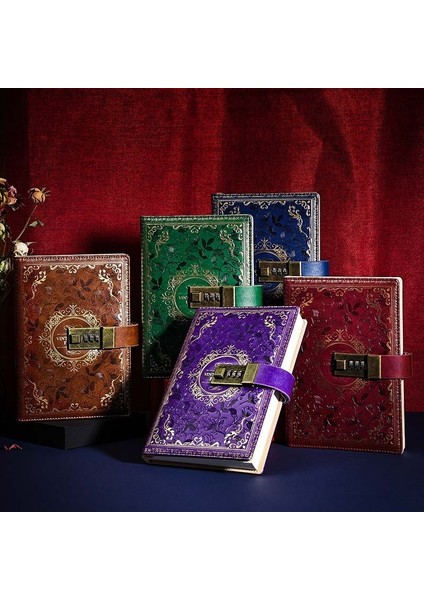 B6 Retro Pword Kitabı Kilitli Günlük (Yurt Dışından)