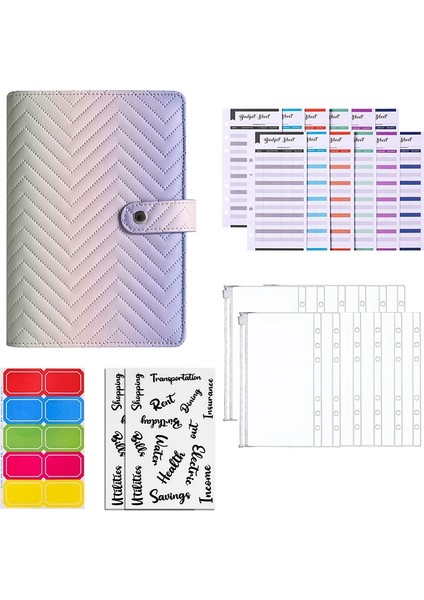 A6 Pu Macaron Defter Bütçe Defteri Degrade Mor (Yurt Dışından)
