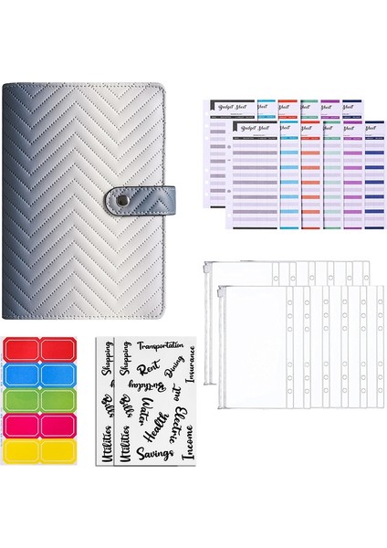A6 Pu Macaron Defter Bütçe Defteri Degrade Siyah (Yurt Dışından)