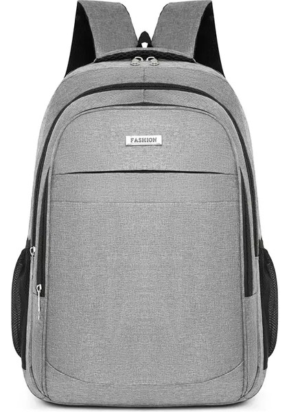 Büyük Kapasiteli Sırt Çantası, Erkek ve Kadın Öğrenci Bilgisayar Bagmulti Cep Su Geçirmez ve Giyim Dalı Gidiş Sırt Çantası, Chr Renk: Gri/boyut: 15 Inç (Yurt Dışından)