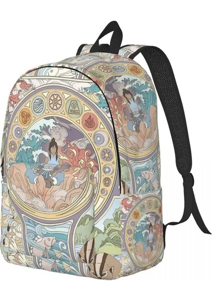 Orijinal Bükücüler Avatar Korra Sırt Çantası Ilköğretim Yüksek Koleji Okulu Öğrenci Kitap Çantası Gençler Günlük Hediye: Küçük 40X30X14CM (Yurt Dışından)