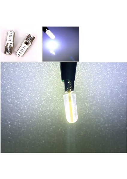 ( 2 x Adet ) 1 Takım Professıonal T10 LED Whıte T10 LED Dipsiz Ampul 12 Smd Chıp Seri Beyaz