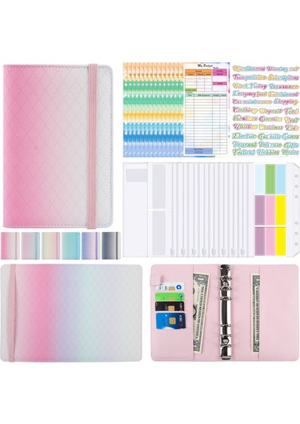 A6 Gradient Makaron Nakit Bütçe Defteri (Yurt Dışından)