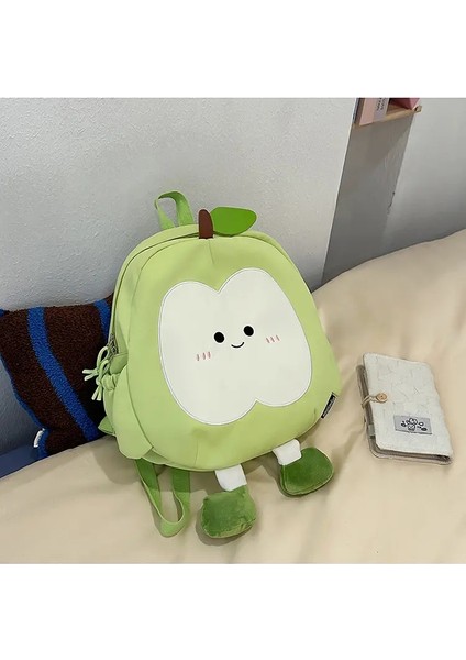 Kızlar Için Yeni Sevimli Elma Sırt Çantası Karikatür Büyük Kapasiteli Öğrenci Okul Çantası Seyahat Boş Zamanları Hafif Backpackcolor: Kırmızı Kolye Yok/beden: 34X30X11CM (Yurt Dışından)