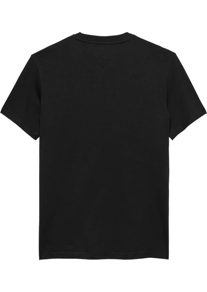 Erkek Slim Fit Minimal Logo T-Shirt - Siyah fiyatları