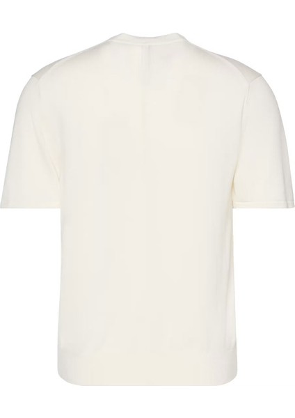 Erkek Kısa Kollu Supima Pamuklu T-Shirt - Ekru fiyatları