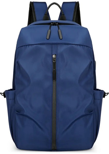 Sırt Çantası 2025 Yeni Moda, Hafif, Günlük, Iş Seyahati, Büyük Kapasiteli Gidiş Bilgisayar Çantası Renk: Mavi (Yurt Dışından)