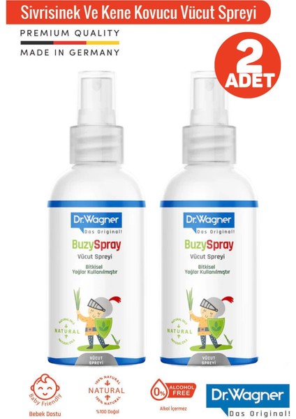 Dr. Wagner Buzzspray Vücut Spreyi 100 ml 2 Adet