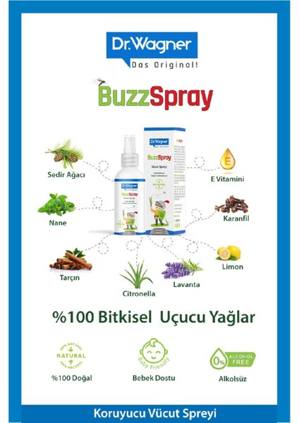 Dr. Wagner Buzzspray Vücut Spreyi 100 ml 2 Adet